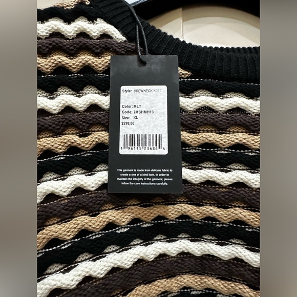 7 for all mankind men crewneck knit - Picture 2 of 2